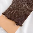 thumbnail image 6 of Cheers.US 2 Pairs Women Lady Girls Fashion Solid Color Glitter Ribbed Breathable Cotton Middle Tube Socks, 6 of 7