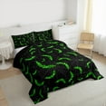thumbnail image 3 of jejeloiu Kids Happy Halloween Full Size Comforter Sets,Green Diamond Bats Bedding Comforter Set,Gothic Spider Webs Bedding Sets For Teens,Ultra Soft Home Decor Reversible,3-Piece, 3 of 8