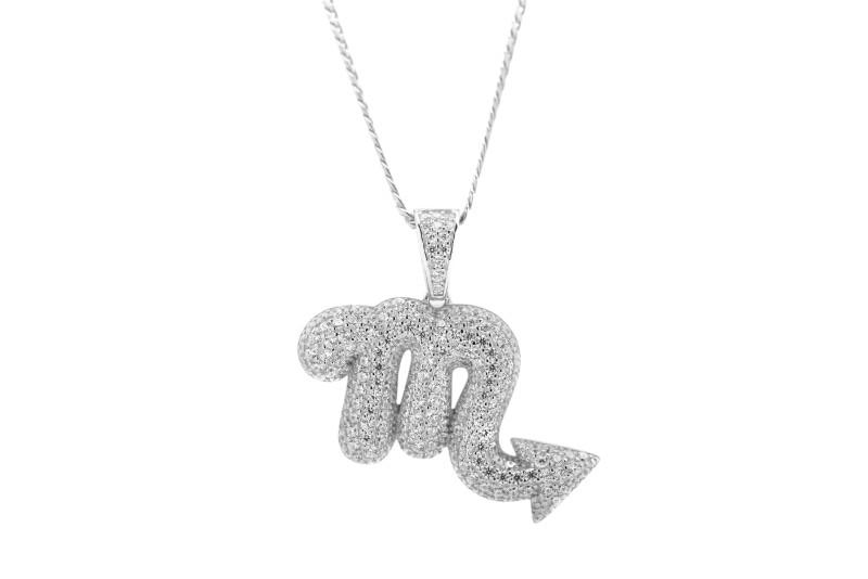 Sterling Silver Scorpio CZ Zodiac 