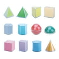 thumbnail image 2 of Runquan 12 Pcs Blocs de Formes Géométriques 3D Solides Géométriques pour Maison Maternelle Enfants, 2 of 7