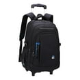 thumbnail image 2 of funtasica Rolling Backpack Portable Carry on Luggage Bag for Business Overnight 2 Small Wheels, 2 of 9