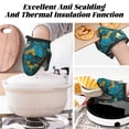 thumbnail image 7 of Rocae Watercolor Blue Marbled for Mini Oven Mitts Rubber Oven Glove, Kitchen Mittens, Cute Cooking Mitts,5.9"x5.9", 7 of 7