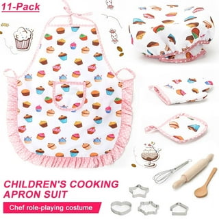 kids long sleeve apron drawing painting