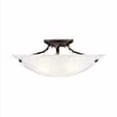 thumbnail image 3 of Livex Lighting 4274-07 Oasis 3-Light Ceiling Mount, Bronze, 3 of 4