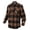 Brown Plaid, variant on Extra Heavyweight Buffalo Plaid Flannel Shirt, Red / White / Blue Plaid, S