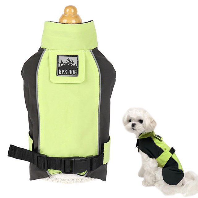 Abrigo impermeable para perros M YONGSHENG Pecho Espalda Integrada Tira Reflectante Algodón