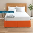 thumbnail image 3 of 16-Inch Drop RV King Size 72" x 80" Orange Solid Bed Skirt Split Corner Pleated Style Easy Fit Easy Care 100% Egyptian Cotton 500 Thread Count, 3 of 6