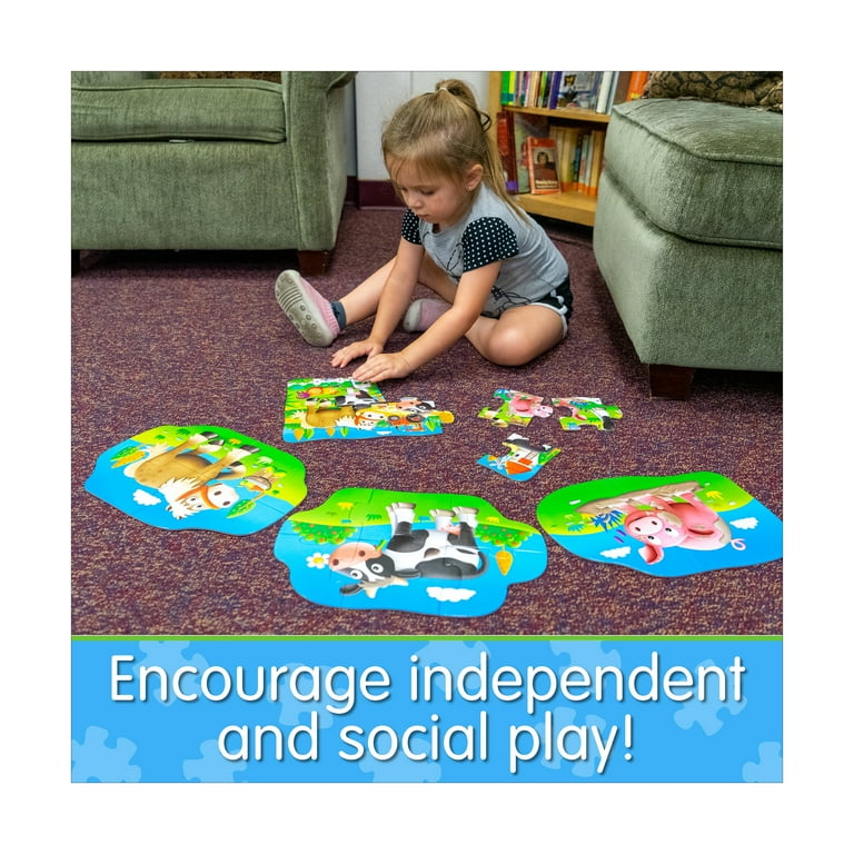 The Learning Journey My First Puzzle Set, 4-in-a-Box, Farm