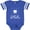 Football Blue and White, variant on Inktastic I Got My First Tooth Announcement Boys or Girls Baby Bodysuit