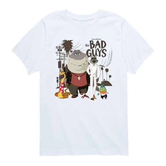 The Bad Guys - Mr. Wolf and Friends - Youth Short Sleeve Graphic T-Shirt