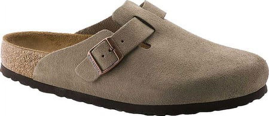 BIRKENSTOCK Boston Soft Footbed Clog Taupe Suede Unisex 0560771