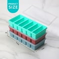 thumbnail image 2 of Silicone Freezer Tray with Lid, 6-Pack Multicolor 1/2 Cup Portion Cubes for Meal Prep Soups Sauces, 2 of 6