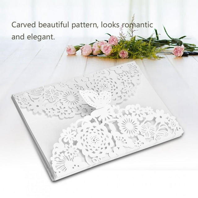 Quinceanera Invitations, 10Pcs Blank Kraft Wedding Invitation Cards Wedding Invitation Wedding Invites Personalized Business Invitation Cards for Wedding Engagement Birthday