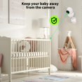 thumbnail image 3 of Soporte de pared para monitor de bebé compatible con Babysense V43/HDS2/V24R/VBM55TX/Max View, 3 of 7