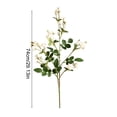 thumbnail image 3 of Tallos de flores artificiales para decoración de bodas en el hogar | Rama de flores artificiales con follaje verde | Plantas artificiales de plástico para arreglos en jarrones, 3 of 6