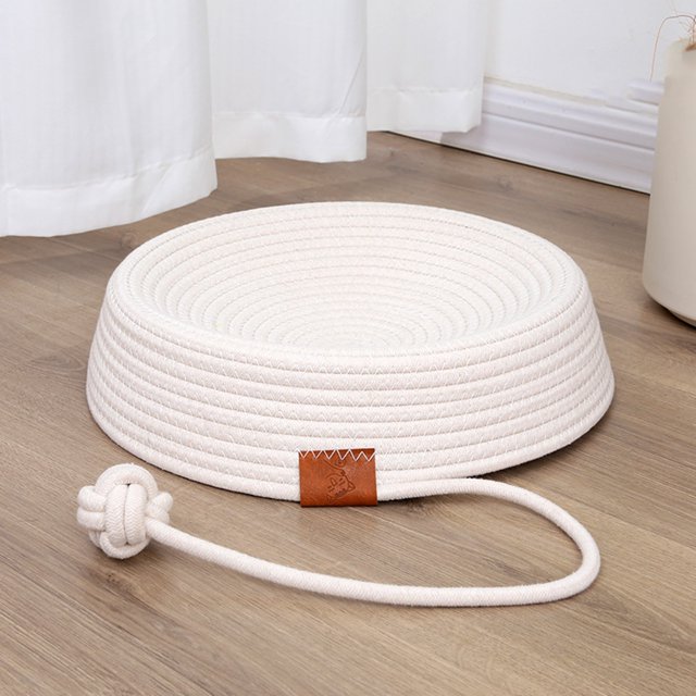 Xihbxyly Ofertas de hoy Cama de cuerda para mascotas, tejida a mano, universal, para todas las estaciones, lavable