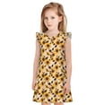 thumbnail image 1 of Balery Vintage Plaid Cute Sunflower Camisón de princesa para niñas, pijama de algodón con mangas abullonadas, suave y bonito.-X-Large, 1 of 6