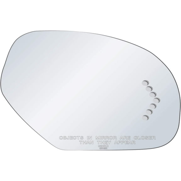 exactafit 8714SR Passenger Side Mirror Signal Glass Replacement Fits Cadillac Escalade, Chevy Avalanche Silverado Suburban Tahoe, GMC Sierra Yukon XL Right Hand 3m Adhesives