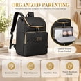 thumbnail image 4 of DEFAHN Diaper Bag Backpack,Large Waterproof Baby Diaper Bag with 2 Thermal Pockets,Multifunctional Travel Bag For Mom & Dad Black, 4 of 7