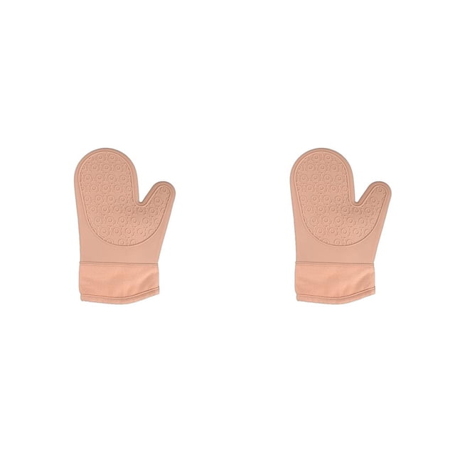 Manoplas de silicona Moyic a prueba de congelación guantes horno Aislamiento Microondas Rosa 2Conjunto