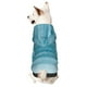 thumbnail image 1 of Fotbe Teal Turquoise Fluid Stripes Sudadera con Estampado para Perros Pequeños – Suéter con Capucha para Mascotas, Tela Suave de Forro Polar con Bolsillo-Large, 1 of 7