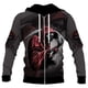 thumbnail image 3 of Sudadera con capucha con estampado 3D de calavera gótica genial para hombre y mujer, sudadera informal de gran tamaño universal de tendencia urbana Harajuku Y2K, 3 of 4