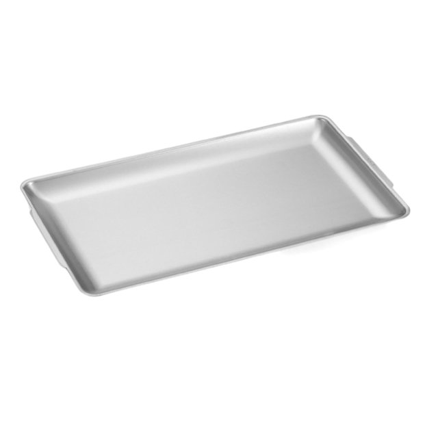 Stainless Steel Serving Tray Rectangular Platter for Household Kitchen Hotel 32x16cm