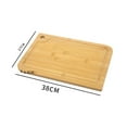 thumbnail image 6 of sunsanly Bamboo Cutting Boards for Kitchen Double-Sided Chopping Board Large Multi-Functional Fruit Cutting Board for Meat Vegetables Charcuterie Board And Cheese Platter, 6 of 7