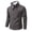 Coffee, variant on Turilly Men's Sweater Half Zip Stand Collar Pullover Sweater Heathered Knit Soft Acrylic Warm Casual Essential Top