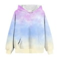 thumbnail image 4 of Ketyyh-chn99 Hoodies for Girls Oversized Long Sleeve Pullover Sweatshirts Kids Cute Sweatshirt for Teen Girls Size for 7-8 Years,Light Blue, 4 of 5