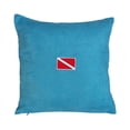 thumbnail image 2 of LOVIVER Housse de Coussin Décorative Motif Drapeau de Plongée Bleu, 2 of 8