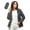 Dark Gray, variant on Women's Packable Foldable Hooded Rain Jackets, Water Resistant Windproof Outdoor Tops With Storage Carry Pouch and Side Pockets, Women's Pink, Sizes S-3XL