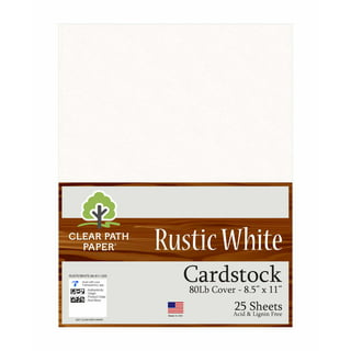 PINKEESEA Note Cards Rustic Kraft Cardstock Paper 50 Sheets 4x6inches -  Thick Heavy Card Stock - Simple Leaf Design-No Envelopes-25 White 25 Brown
