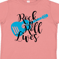 thumbnail image 4 of Inktastic Rock and Roll Lives with Blue Guitar Boys or Girls Toddler T-Shirt, 4 of 5