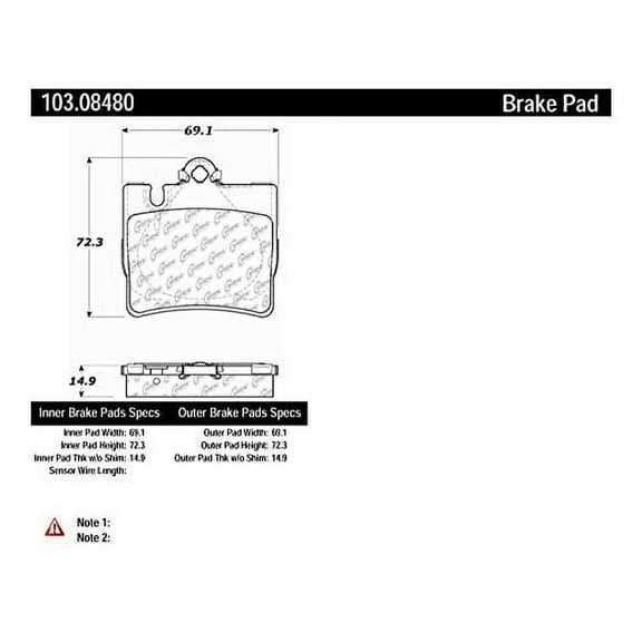 Centric Parts - Ceramic Pads