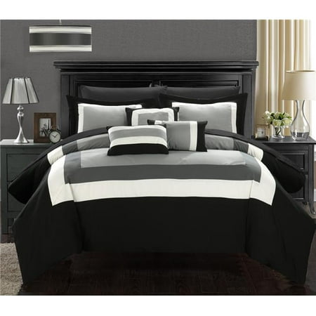 Chic Home Cs1454 Us Duke Pieced Color Block Bed In A Bag Comforter