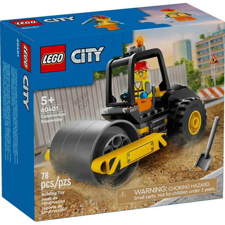 LEGO City Construction Steamroller Toy Model with Minifigure - Walmart.com