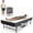 75"x46"-Standard, variant on Glyxxen Folding Bed with Mattress, 75"x46" Portable Rollaway Guest Beds with Wheels, Metal Bed Frame for Adults Small Apartment, Guest Room, Camping