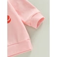thumbnail image 5 of Toddler Baby Girl Boy Valentines Day Outfit Letter Print Crewneck Sweatshirt Pullover Sweater Tops Spring Fall Clothes, 5 of 7
