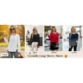 thumbnail image 7 of Ronuti Womens Plus Size Tops Fall Long Sleeve Shirts Crew Neck Casual Loose Tunic Blouses, 7 of 7