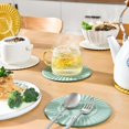 thumbnail image 4 of Posavasos de silicona para taza, tapete aislante, mantel individual, almohadilla para cuenco, protección aislada para el hogar, cocina, cafetería, mesa de comedor, decoración de Ba, 4 of 5