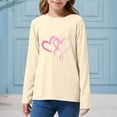 thumbnail image 6 of Girls Shirts Long Sleeve Spring Summer Fashion Printed Crewneck Tees Teen Clothes for Girls Size 2-14, 6 of 6