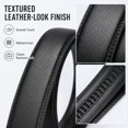 thumbnail image 3 of Men's Ratchet Belt Replacement Strap Only, PU Leather Strap for Automatic Buckle, Cut to Fit 31"-61" Waist, Black Brown - TRISJEM, 3 of 8