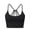 Black, variant on Womens Seamless Multi Thin Strappy Back Sports Bras Scoop Front Neck Crisscord Rear Firm Supportive Comfortable Yoga Pilates Stretch Training Everyday Bras
