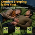 thumbnail image 4 of Double Sleeping Pad Ultralight 4in -Thick for 2 Person with Built-in Pillow Foot Pump Compact Inflatable Camping Mat Backpacking Hiking Travel Tent Gear Gifts, 4 of 7