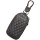 thumbnail image 2 of Funda para llave de coche, de cuero, con cremallera y gancho metálico, unisex (1 unidad), 2 of 4