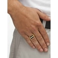 thumbnail image 3 of PalmBeach Jewelry Men's .14 TCW Genuine Black Onyx and CZ Buff Top Ring Gold-Plated, 3 of 5