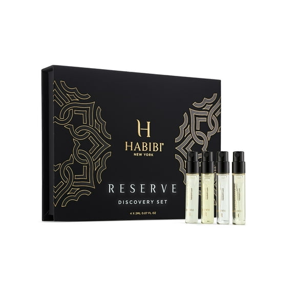 H HABIBI Reserve Oud Collection Discovery Conjunto de muestras | Agua de perfume | Muestras de perfume de viaje Oud para mujeres y hombres Muestras de colonia para hombres fabricados en EE. UU.