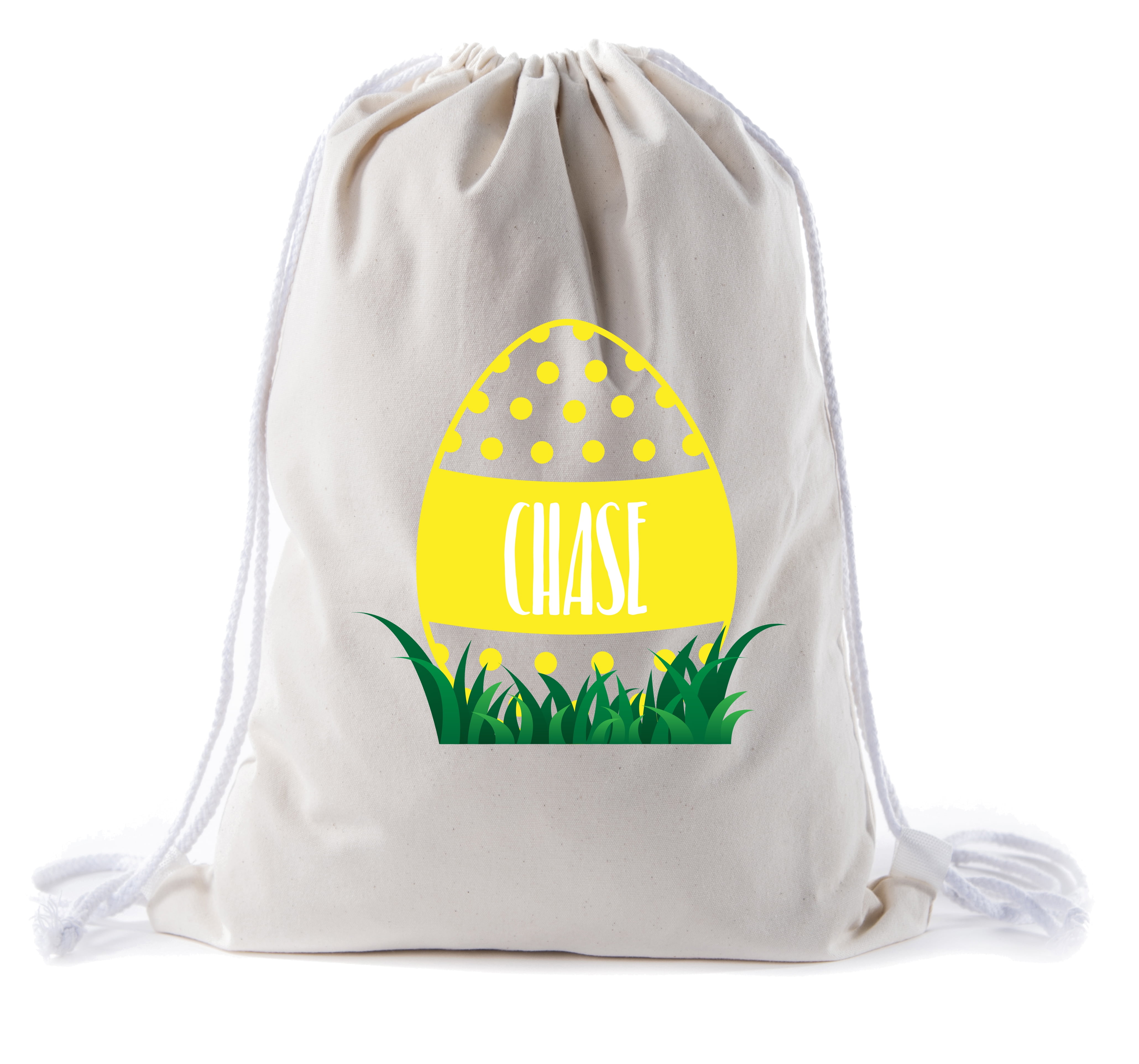 Personalized Easter Basket Bags, Cotton Drawstring Backpacks Custom