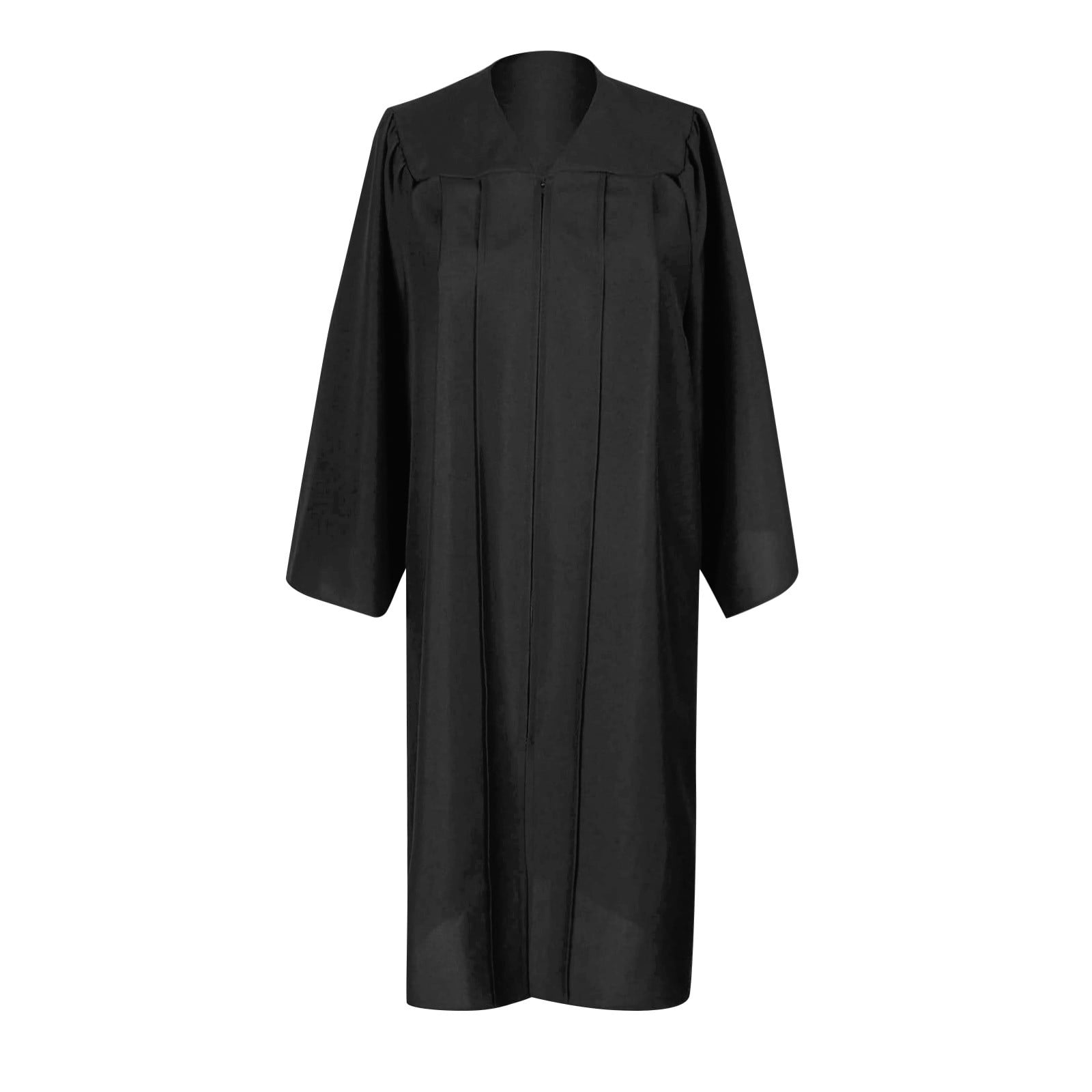 Mens Shirts Gifts for Men Unisex Choir Robes For Church Baptism Officiant Confirmation Costume,Graduation Gown Pastor &judges Robe Black Polyester L